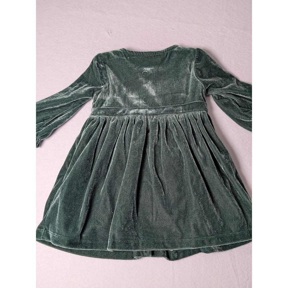 Carters Just One You Baby Girls Green Velvet Dress Set 9M 1T937210 Holiday